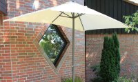 Garden Pleasure Sonnenschirm rechteckig, creme, 1 St.