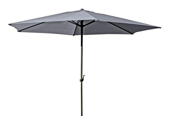 Garden Pleasure Sonnenschirm sechseckig, anthrazit Ø 300,0 cm, 1 St.