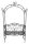 Garden Pleasure Gartenbank COLIMA 504663 schwarz Metall 124,0 cm