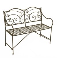 Garden Pleasure Gartenbank VESUV 950394 braun Metall...