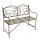 Garden Pleasure Gartenbank VESUV 950394 braun Metall 111,0 cm