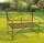 Garden Pleasure Gartenbank VESUV 950394 braun Metall 111,0 cm