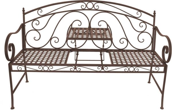 Garden Pleasure Gartenbank SAKET 950471 rostbraun Metall 146,0 cm