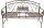 Garden Pleasure Gartenbank SAKET 950471 rostbraun Metall 146,0 cm