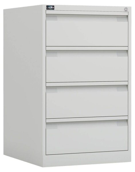 BISLEY ECO Karteischrank reinweiß 4 Schubladen 57,0 x 62,2 x 91,5 cm, 1 St.