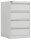 BISLEY ECO Karteischrank reinweiß 4 Schubladen 57,0 x 62,2 x 91,5 cm, 1 St.