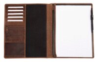 PRIDE & SOUL Konferenzmappe WINSTON Leder DIN A4 braun