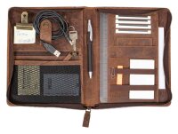 PRIDE & SOUL Konferenzmappe WICK Leder DIN A5 braun