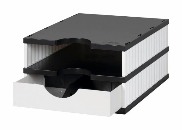 styro Schubladenbox uno  weiß 268-0102.0905S, DIN A4 mit 1 Schublade, 1 St.