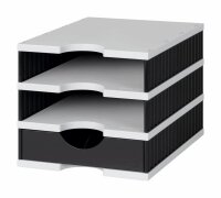 styro Schubladenbox uno  schwarz 268-0103.9895S, DIN A4...