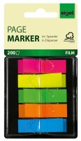SIGEL TRANSPARENT Haftmarker farbsortiert 5x 40 Streifen