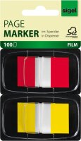 SIGEL Z-Marker Haftmarker farbsortiert 2x 50 Streifen