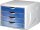 helit Schubladenbox the chameleon  blau H6129634, DIN A4 mit 4 Schubladen, 1 St.