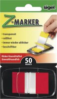 SIGEL Z-Marker Haftmarker rot 50 Streifen
