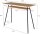 PAPERFLOW easyHome LV1 Schreibtisch walnuss rechteckig, A-Fuß-Gestell schwarz 100,0 x 40,0 cm