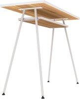 PAPERFLOW easyHome LV1 Schreibtisch walnuss rechteckig, A-Fuß-Gestell weiß 100,0 x 40,0 cm