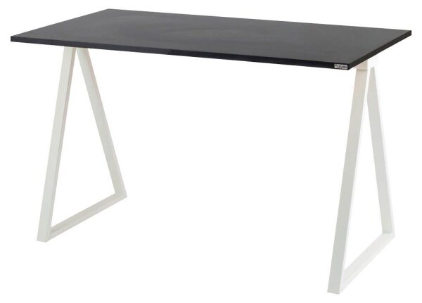 PAPERFLOW easyHome LV9 Schreibtisch schwarz rechteckig, A-Fuß-Gestell weiß 110,0 x 60,0 cm