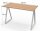 PAPERFLOW easyHome LV9 Schreibtisch buche rechteckig, A-Fuß-Gestell weiß 110,0 x 60,0 cm