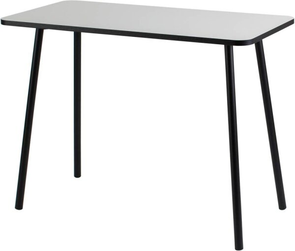 PAPERFLOW easyHome HOPM Schreibtisch weiß rechteckig, 4-Fuß-Gestell schwarz 100,0 x 50,0 cm