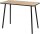 PAPERFLOW easyHome HOPM Schreibtisch buche rechteckig, 4-Fuß-Gestell schwarz 100,0 x 50,0 cm