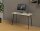 PAPERFLOW easyHome HOPM Schreibtisch eiche rechteckig, 4-Fuß-Gestell schwarz 100,0 x 50,0 cm