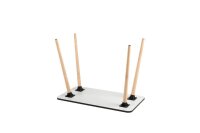 PAPERFLOW easyHome HOP Schreibtisch weiß rechteckig, 4-Fuß-Gestell buche 100,0 x 50,0 cm