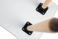 PAPERFLOW easyHome HOP Schreibtisch weiß rechteckig, 4-Fuß-Gestell buche 100,0 x 50,0 cm