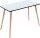 PAPERFLOW easyHome HOP Schreibtisch weiß rechteckig, 4-Fuß-Gestell buche 100,0 x 50,0 cm