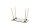 PAPERFLOW easyHome HOP Schreibtisch weiß rechteckig, 4-Fuß-Gestell buche 100,0 x 50,0 cm