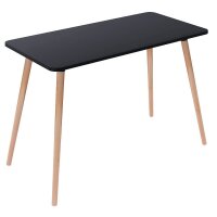 PAPERFLOW easyHome HOP Schreibtisch schwarz rechteckig,...