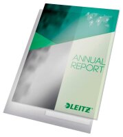 LEITZ Sichthüllen Aktenhülle 4053 DIN A4 transparent genarbt 0,20 mm, 10 St.