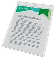 LEITZ Sichttaschen 4095 DIN A5 transparent genarbt 0,18 mm, 10 St.