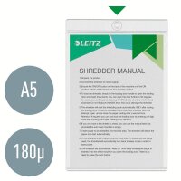 LEITZ Sichttaschen 4095 DIN A5 transparent genarbt 0,18 mm, 10 St.