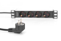 DIGITUS DN-95418 4-fach Steckdosenleiste für...