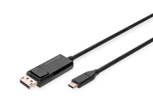 DIGITUS USB-C-Stecker/DisplayPort-Stecker Kabel AK-300334-020-S 2,0 m schwarz, 1 St.