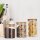 relaxdays Vorratsdosen-Set transparent 0,5/0,7/1,0 l, 1 Set