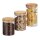 relaxdays Vorratsdosen-Set transparent 0,5/0,7/1,0 l, 1 Set