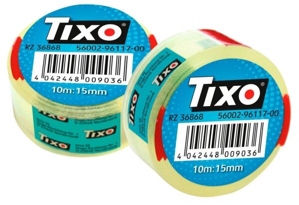 TIXO Klebefilm transparent 15,0 mm x 10,0 m 1 Rolle