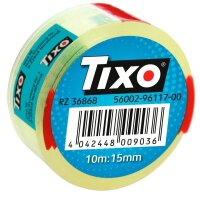 TIXO Klebefilm transparent 15,0 mm x 10,0 m 1 Rolle