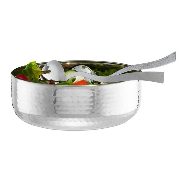 relaxdays Schüssel-Set silber Ø 28,0 cm, 1 Set