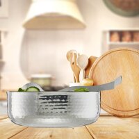 relaxdays Schüssel-Set silber Ø 28,0 cm, 1 Set