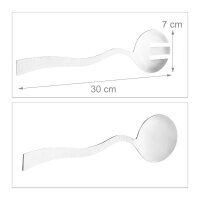relaxdays Schüssel-Set silber Ø 28,0 cm, 1 Set