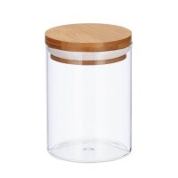 relaxdays Vorratsdosen 14,0 cm hoch transparent 0,6 l, 3 St.