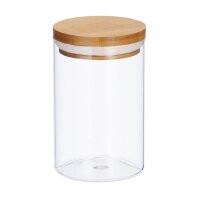relaxdays Vorratsdosen 16,0 cm hoch transparent 0,8 l, 3 St.