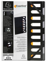 Exacompta Ordnungsmappe Exactive 9 Fächer schwarz, 1...