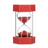 relaxdays Sanduhren-Set transparent, 6 St.