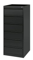 CP Acurado Karteischrank schwarzgrau 6 Schubladen 55,3 x 59,0 x 135,7 cm, 1 St.