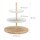 relaxdays Etagere weiß/braun Höhe: 36,0 cm, 1 St.