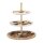 relaxdays Etagere weiß/braun Höhe: 36,0 cm, 1 St.