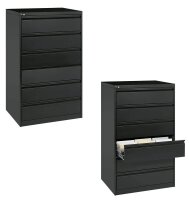 CP Acurado Karteischrank schwarzgrau 6 Schubladen 78,7 x...